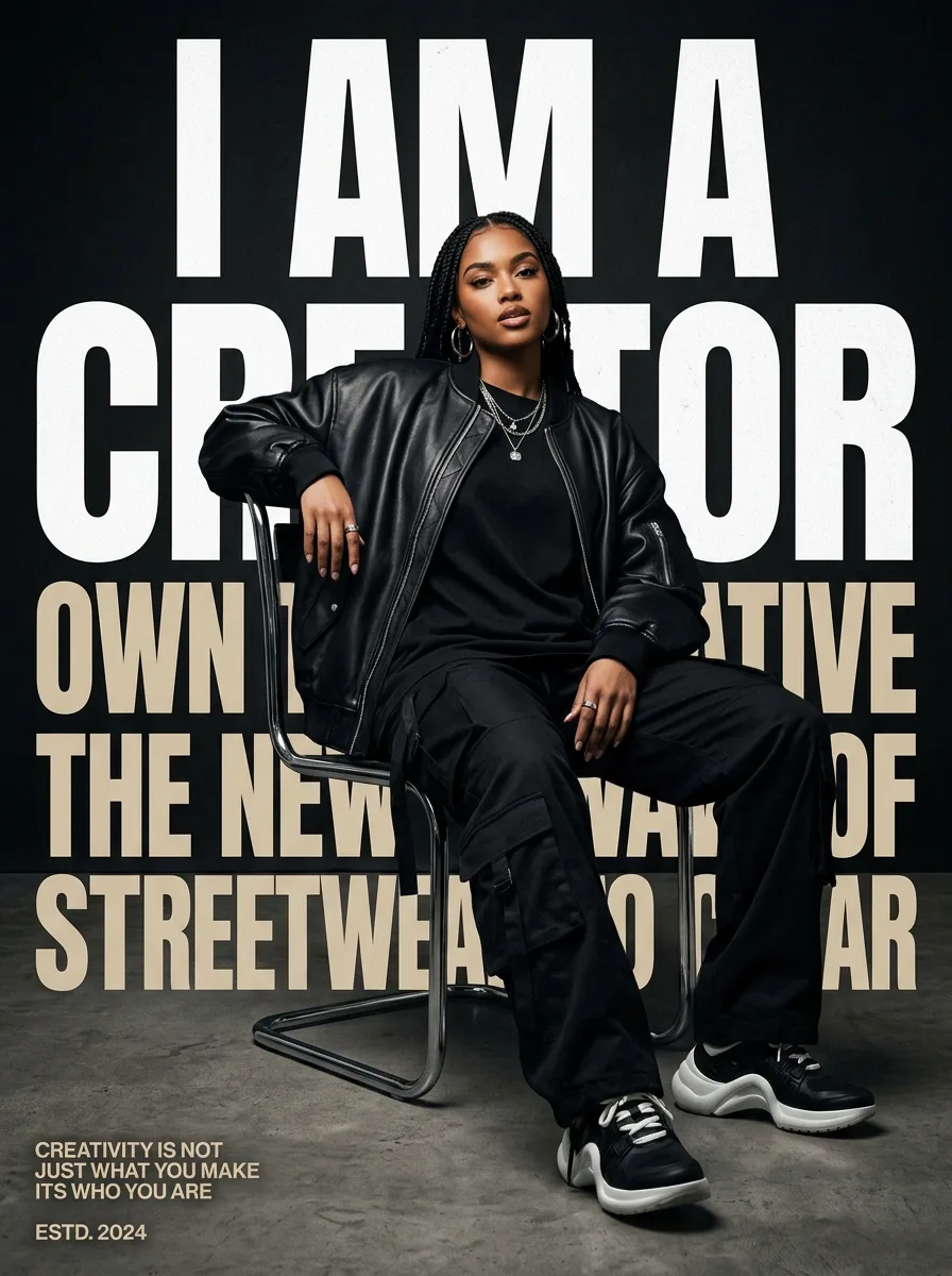 Creator fashion editorial poster