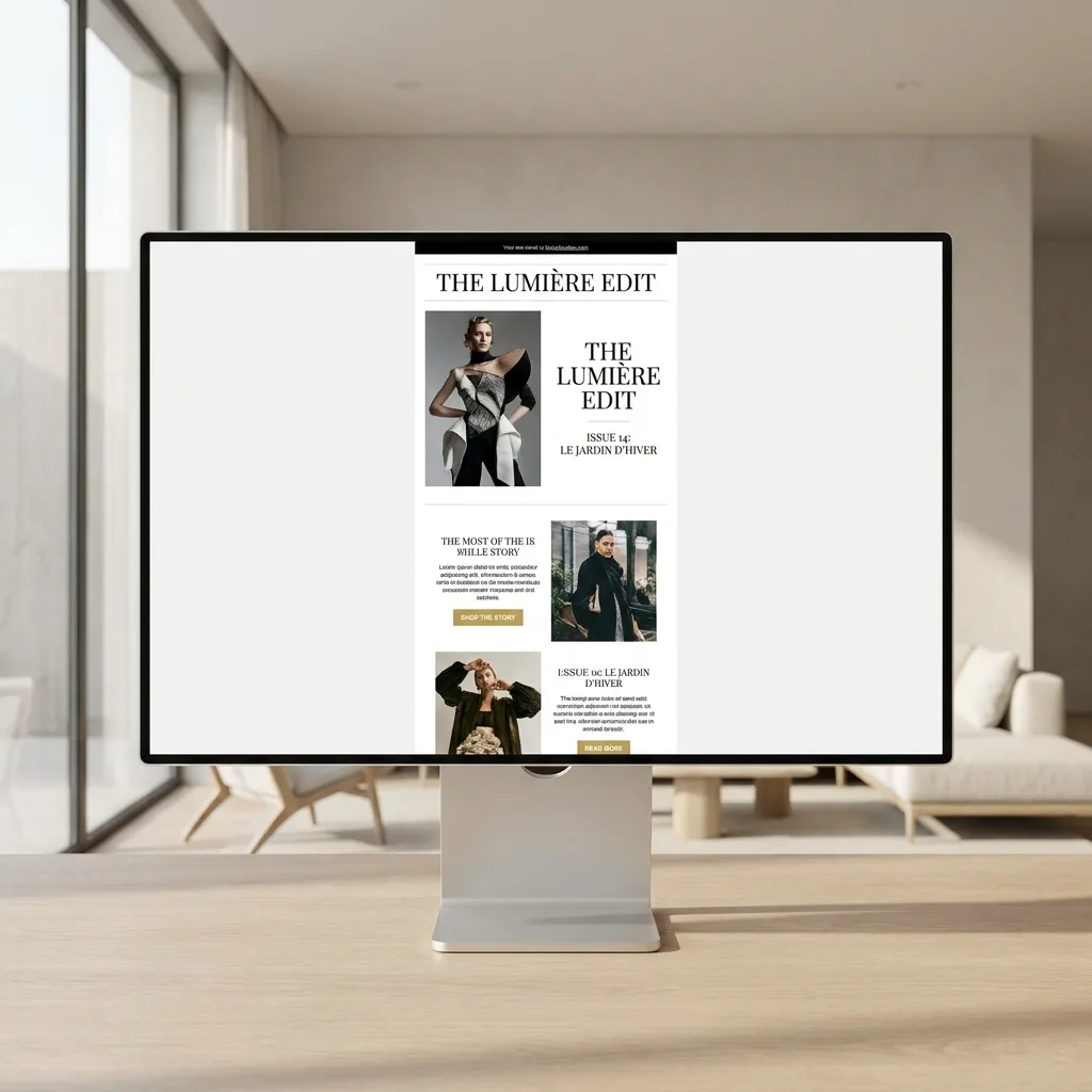 Fashion email newsletter