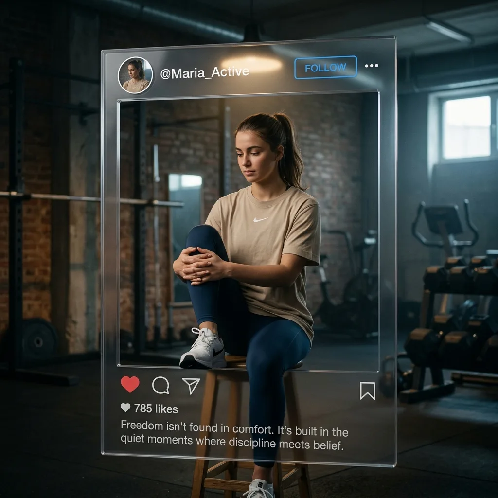 Gym social media ad